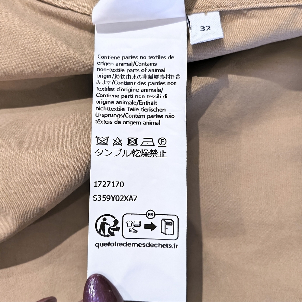 LOEWE🔥Anagram Jacket Parka with Hoodie *2023 Season* Sz 32/XXS - Picture 10 of 12